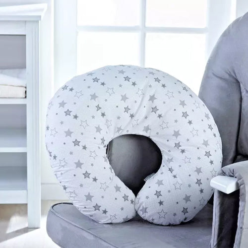 Baby Nursing Pillow With White Star Printed Cover