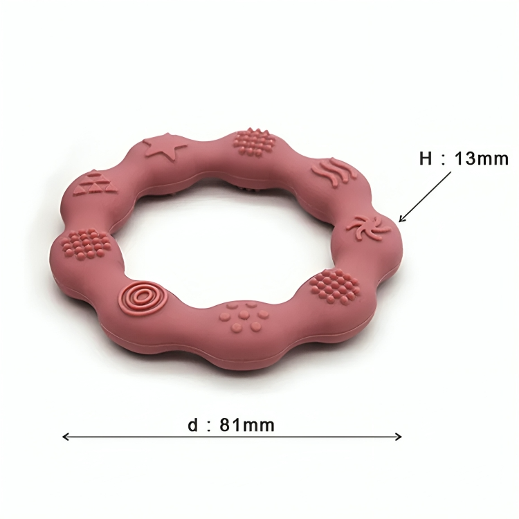 Baby Silicone Teethers Toy Ring