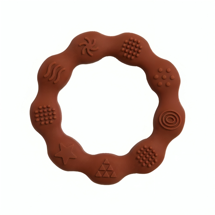 Baby Silicone Teethers Toy Ring
