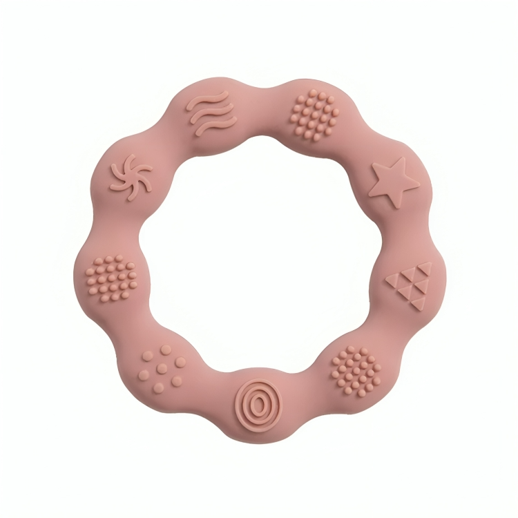 Baby Silicone Teethers Toy Ring