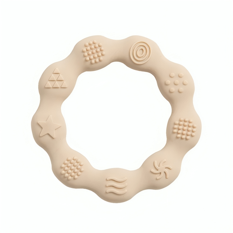 Baby Silicone Teethers Toy Ring