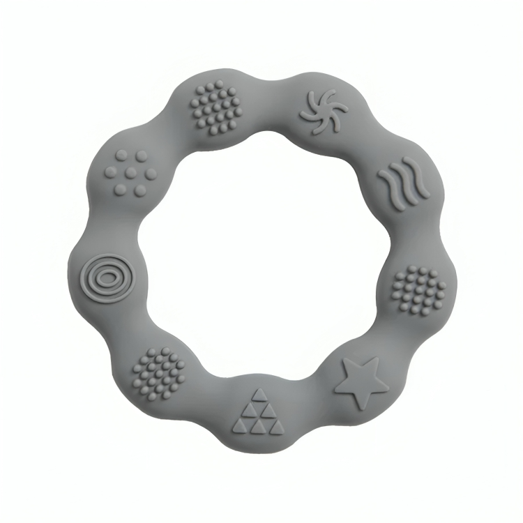 Baby Silicone Teethers Toy Ring