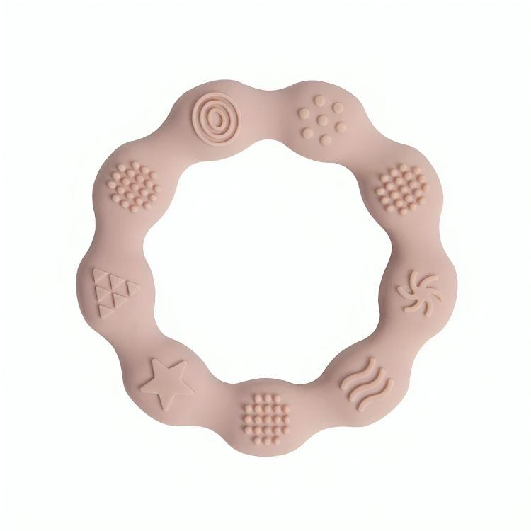 Baby Silicone Teethers Toy Ring