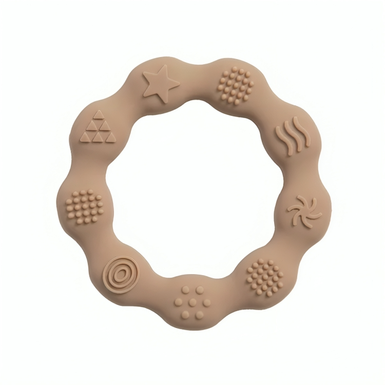 Baby Silicone Teethers Toy Ring