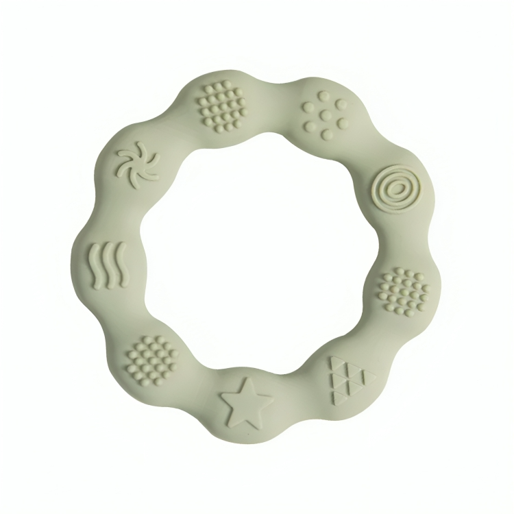 Baby Silicone Teethers Toy Ring