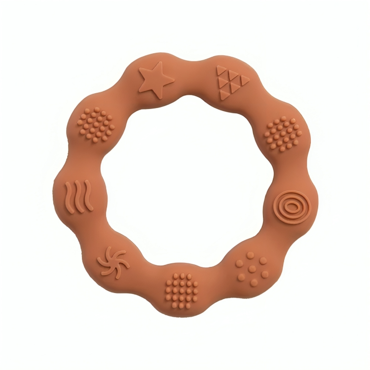 Baby Silicone Teethers Toy Ring