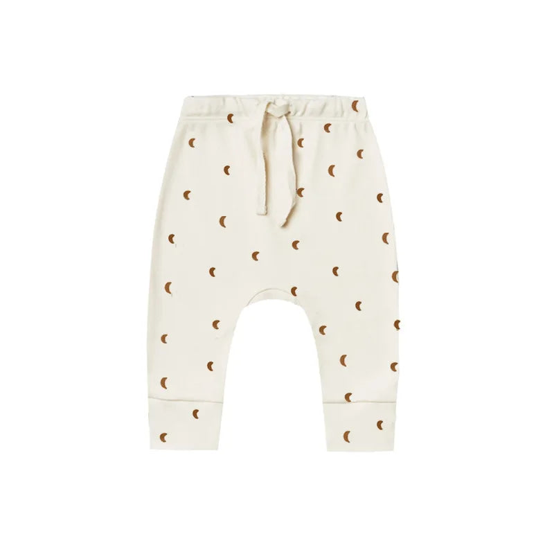 Cactus printed baby pajama pants in a white background