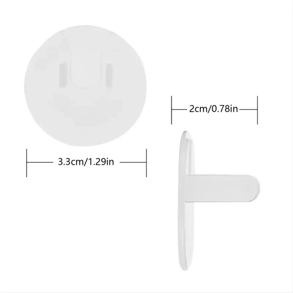 Outlet Cover Protector Size Chart In A White Background