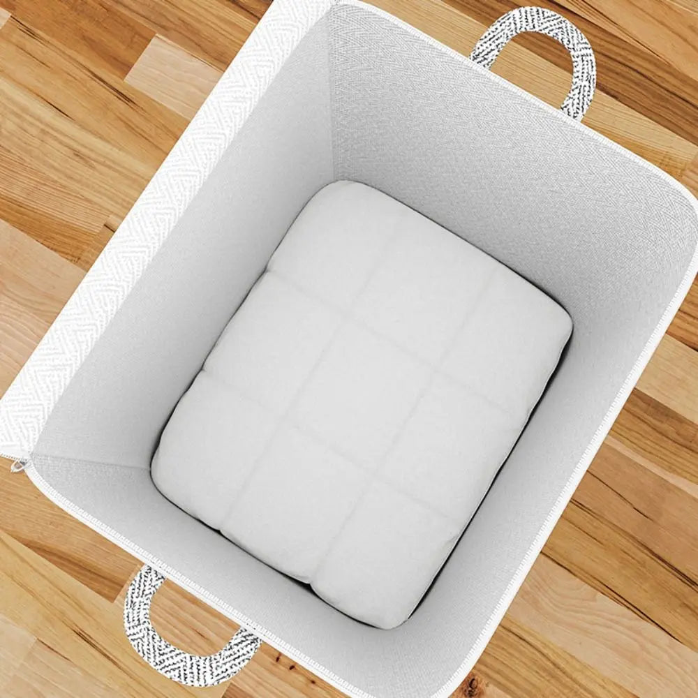 An Inside View Of Non-woven Storage Bag Organizer With Lid