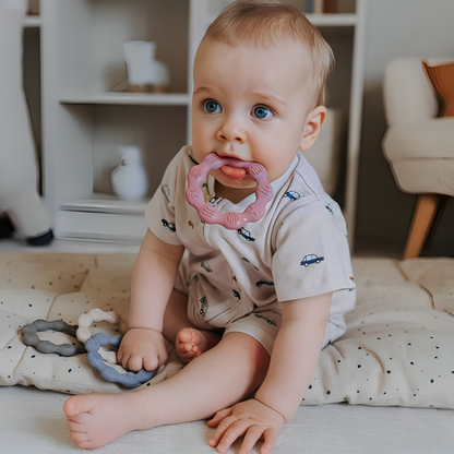 Baby Silicone Teethers Toy Ring