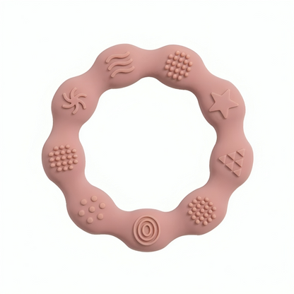 Baby Silicone Teethers Toy Ring