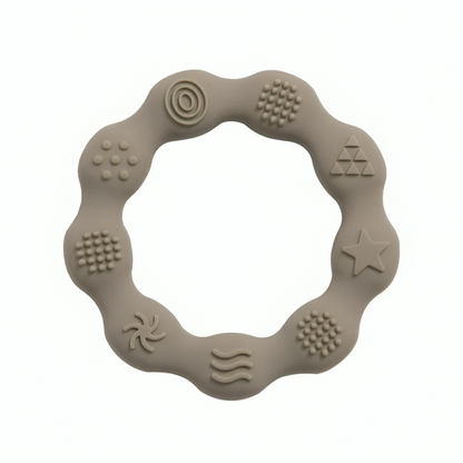Baby Silicone Teethers Toy Ring