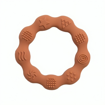 Baby Silicone Teethers Toy Ring
