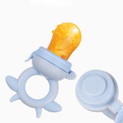 Baby Food Pacifier Teether Cow Print