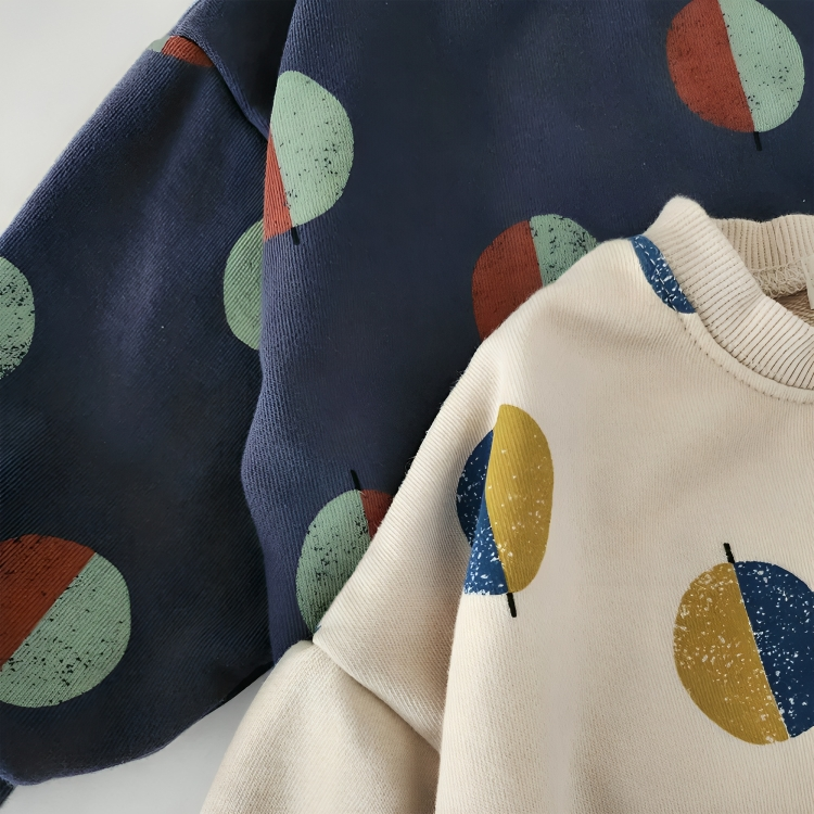 Oversized Balloon Print Baby Sweatshirt And Pants
