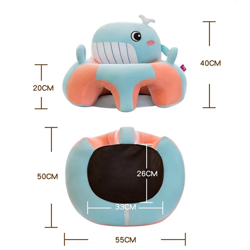  Baby Sofa Plush Chair With Whale Design Cover With Dimensions