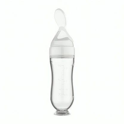Squeezing Feeding Bottle with Spoon